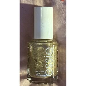 NEW‎ Essie Nail Polish Getting Groovy 1885 Gold Glitter Shimmer Lacquer 0.46 oz